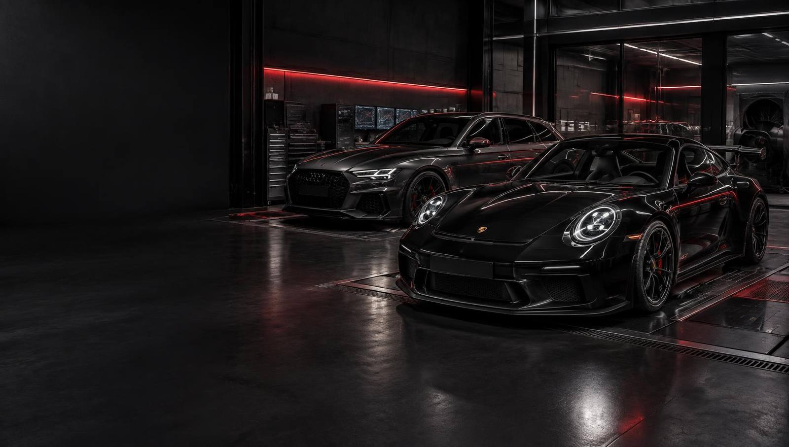 Porsche e Audi no centro técnico NEXUS